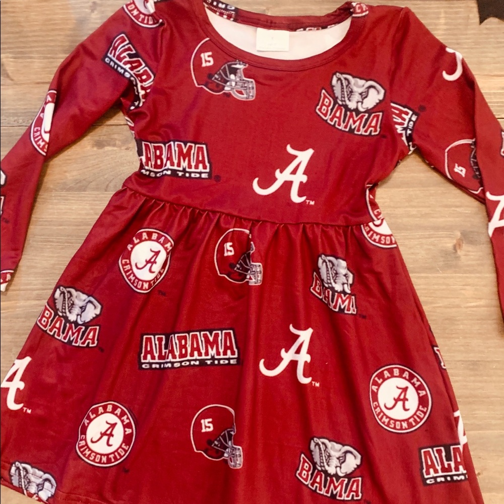 Alabama roll tide football dress size 2, 3, 4 &5